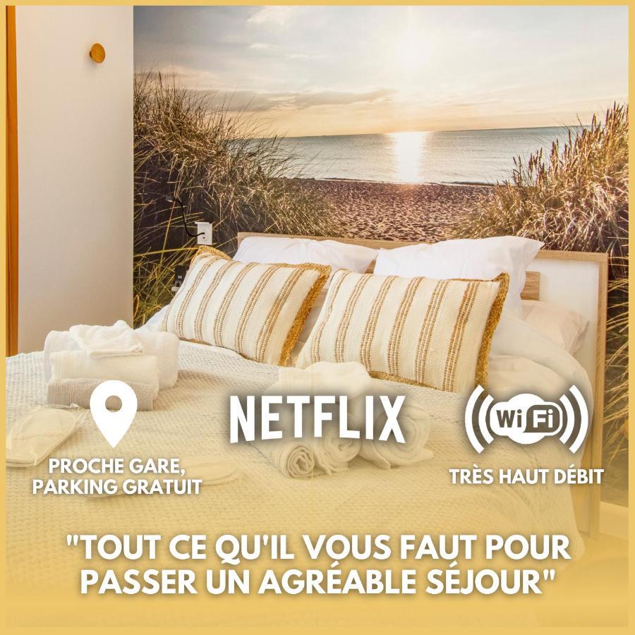 Soleil D'Ete - Netflix & Wifi - Balcon - Climatisation - Parking Gratuit - Check-In 24H24 - Emplacement Velos - Goodmarning Châlons-en-Champagne Exterior foto