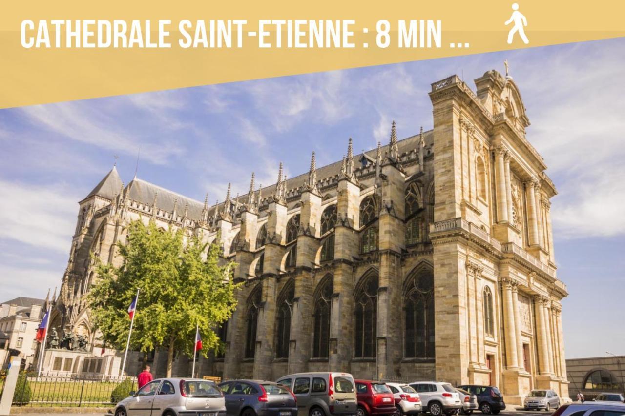 Soleil D'Ete - Netflix & Wifi - Balcon - Climatisation - Parking Gratuit - Check-In 24H24 - Emplacement Velos - Goodmarning Châlons-en-Champagne Exterior foto